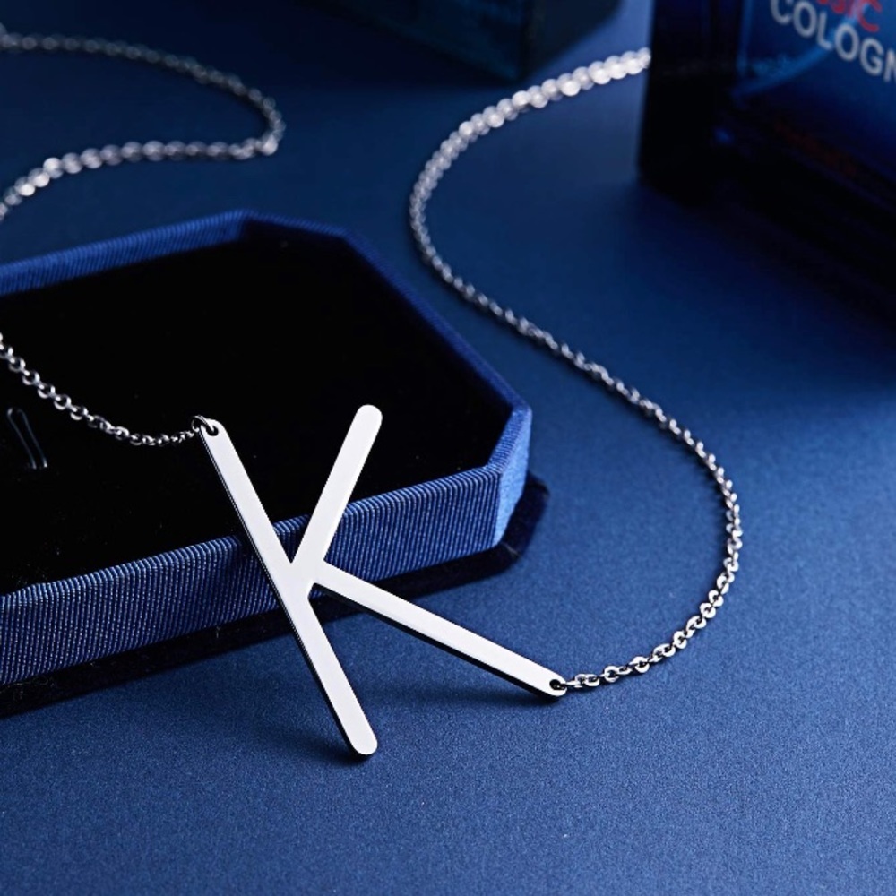 ✨ • SILVER Woman’s Name Initial Necklace | K| *NWT